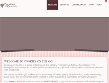 Tablet Screenshot of cookiesonthego.org